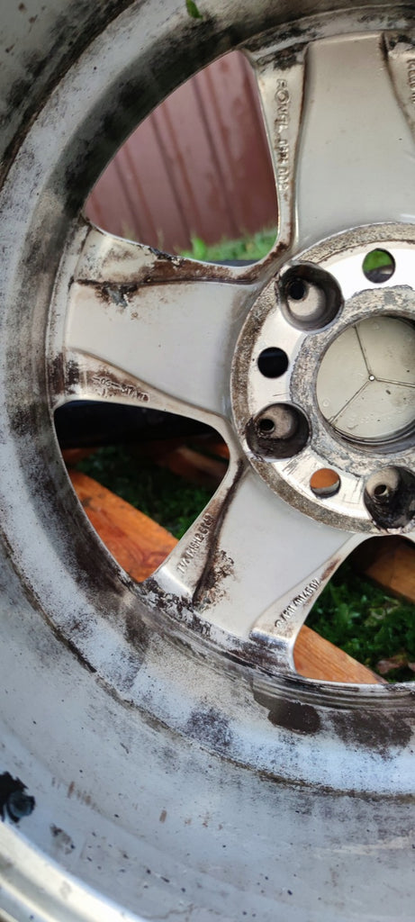 1x Alufelge 16 Zoll 7.5" 5x112 42ET Glanz Silber A2114014502 Mercedes-Benz W211