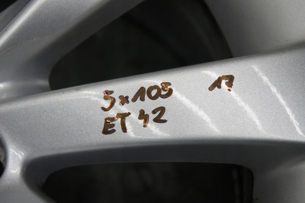 1x Alufelge 17 Zoll 7.0" 5x105 42ET Opel Astra J Rim Wheel