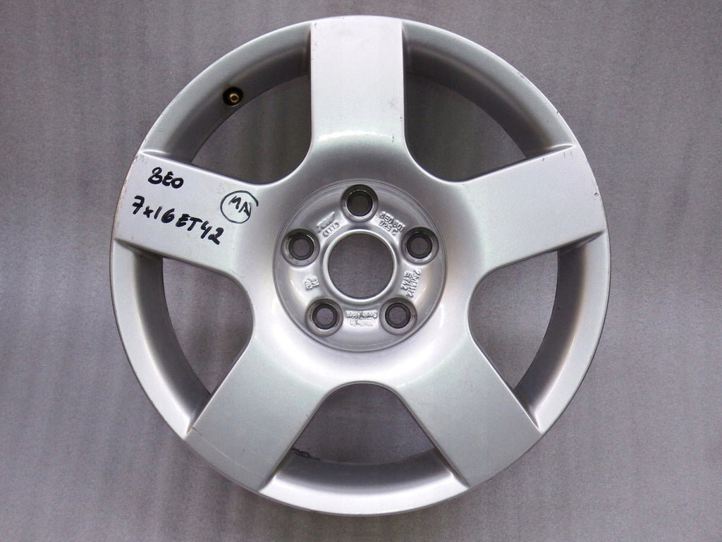 1x Alufelge 16 Zoll 7.0" 5x112 42ET Glanz Silber 8E0601025C Audi A4 B6 Rim Wheel