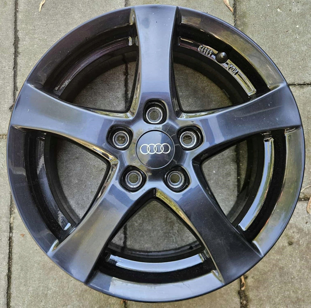 4x Alufelge 16 Zoll 6.0" 5x112 48ET Glanz Schwarz Audi I Rim Wheel FEL2905303663cm