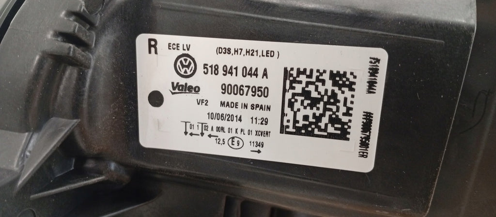 Frontscheinwerfer VW Sportsvan 518941044A 518941043A Xenon Rechts oder Links