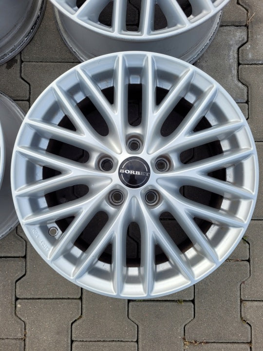 4x Alufelge 16 Zoll 7.0" 5x112 38ET Silber 8103702 Rim Wheel FEL7204241420oh