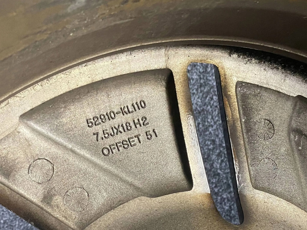 1x Alufelge 18 Zoll 7.5" 5x114.3 51ET Glanz Schwarz 52910-KL110 Hyundai Ioniq FEL7665064283yk