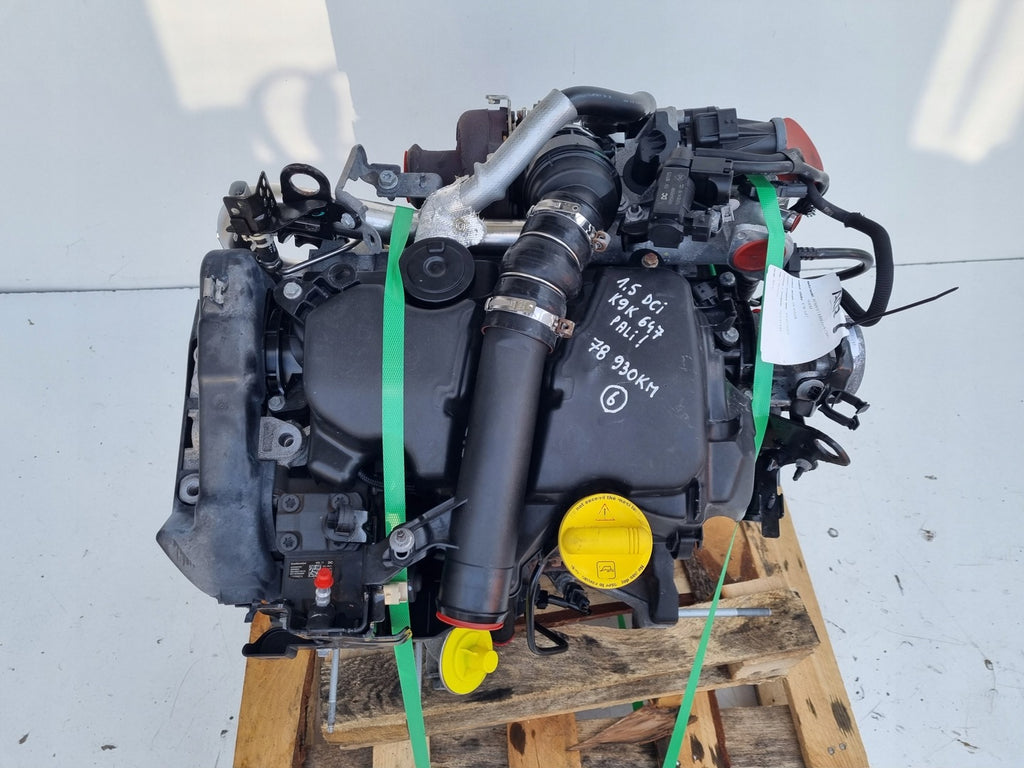 Motor Renault Kadjar K9K647 1.5 DCI 110PS 81kW 78TKm 2015 Diesel Engine Komplett