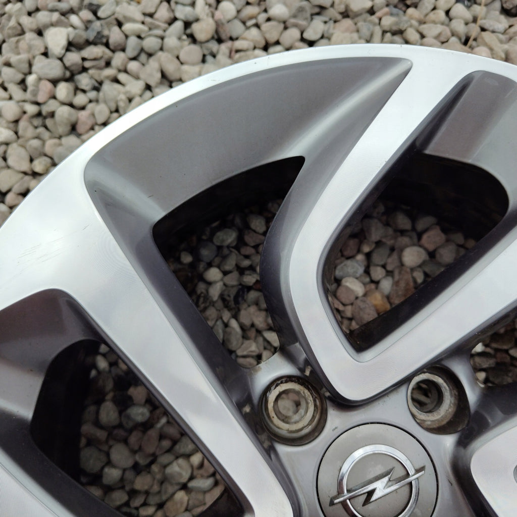 1x Alufelge 16 Zoll 6.5" 4x108 20ET Glanz Silber Opel Crossland X Rim Wheel FEL3586988544jz