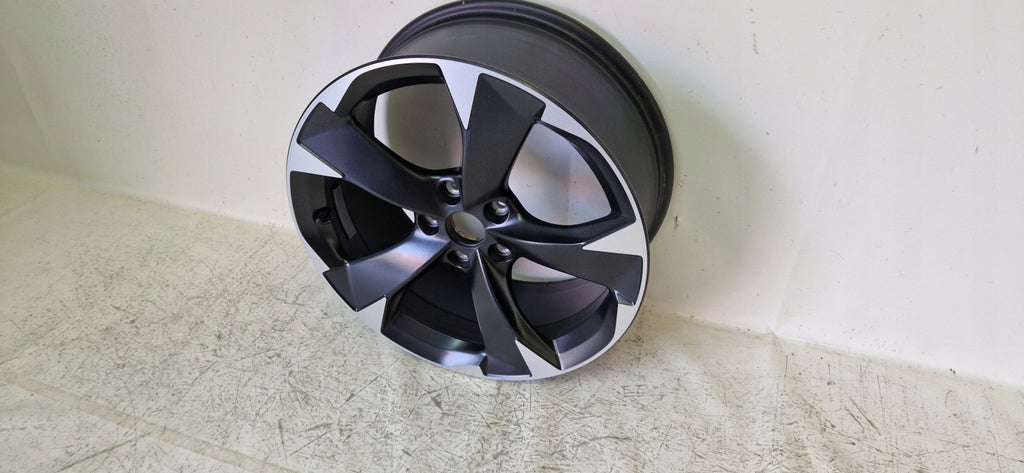 1x Alufelge 18 Zoll 7.5" 5x112 46ET Glanz Schwarz 5FA601025H Seat Leon Rim Wheel FEL5520333154hw