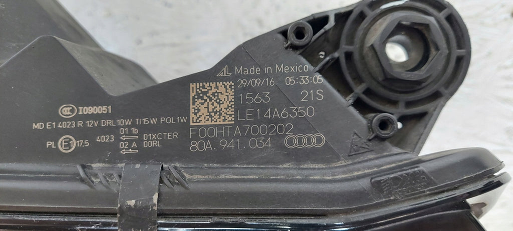 Frontscheinwerfer Audi Q5 80A941034 Full LED Rechts Scheinwerfer Headlight SCH2549939257fw
