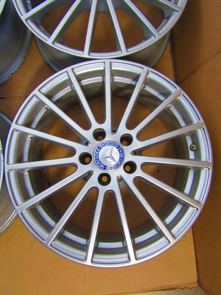 4x Alufelge 18 Zoll 6.5" 5x112 38ET Glanz Silber A1564011900 Mercedes-Benz Gla