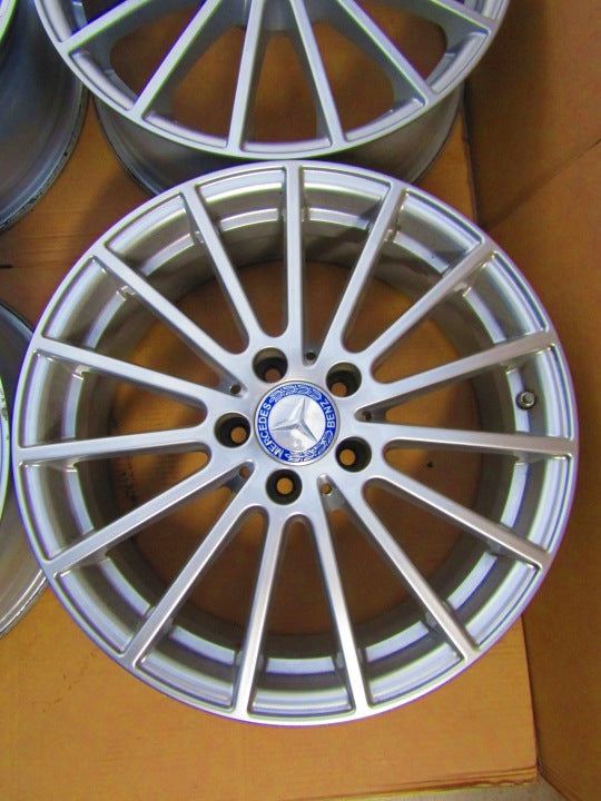 4x Alufelge 18 Zoll 6.5" 5x112 38ET Glanz Silber A1564011900 Mercedes-Benz Gla FEL9380638585zl