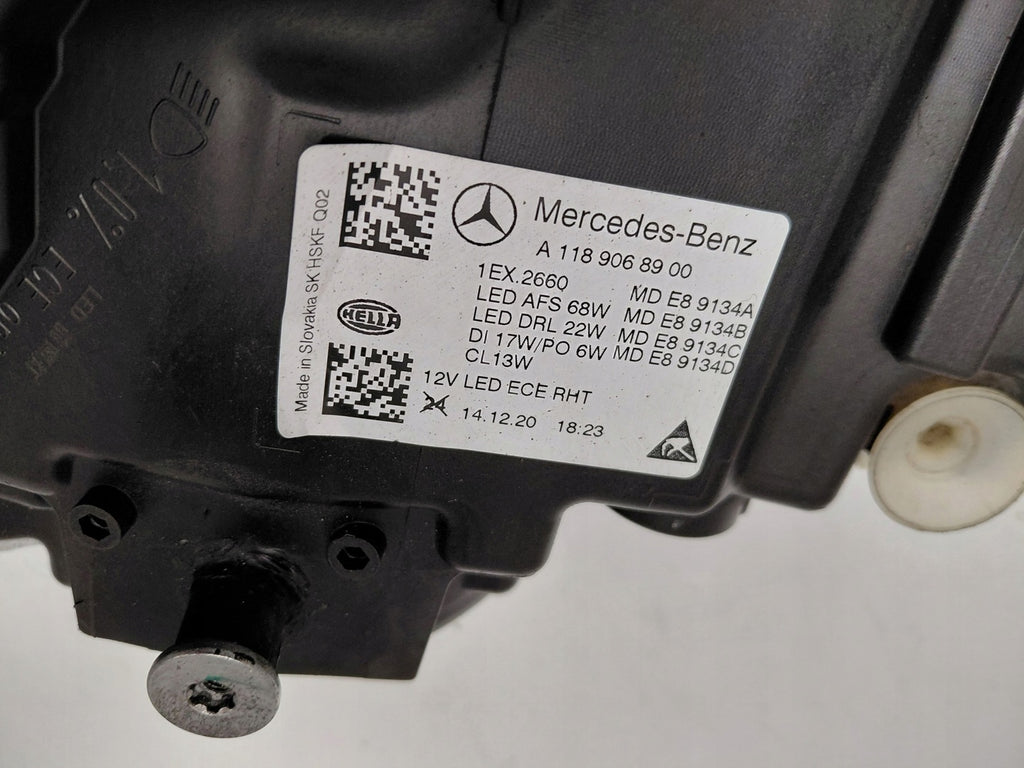Frontscheinwerfer Mercedes-Benz Cla A1189068900 Links Scheinwerfer Headlight SCH9326729201ek