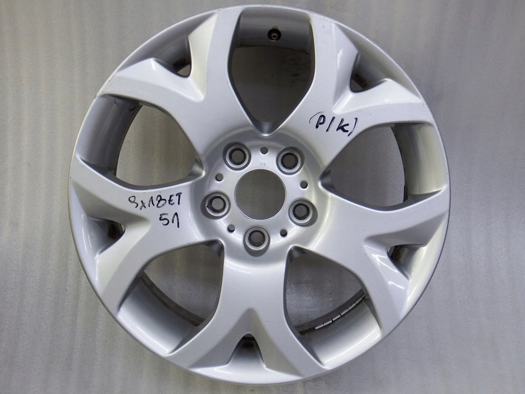 1x Alufelge 18 Zoll 9.0" 5x120 51ET Glanz Silber 3401203 BMW X3 E83 Rim Wheel FEL4616841896nl