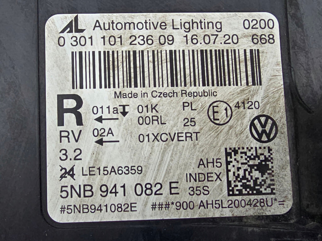 Frontscheinwerfer VW Tiguan 5NB941082E Rechts Scheinwerfer Headlight SCH9843360040lc