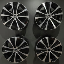 Laden Sie das Bild in den Galerie-Viewer, 4x Alufelge 18 Zoll 8.0" 5x112 43ET Glanz Schwarz A2134013700 Mercedes-Benz W213 FEL8239619414iq