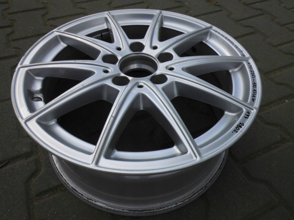1x Alufelge 16 Zoll 6.5" 5x112 44ET Glanz Silber Mercedes-Benz W177 Rim Wheel FEL1641088558id