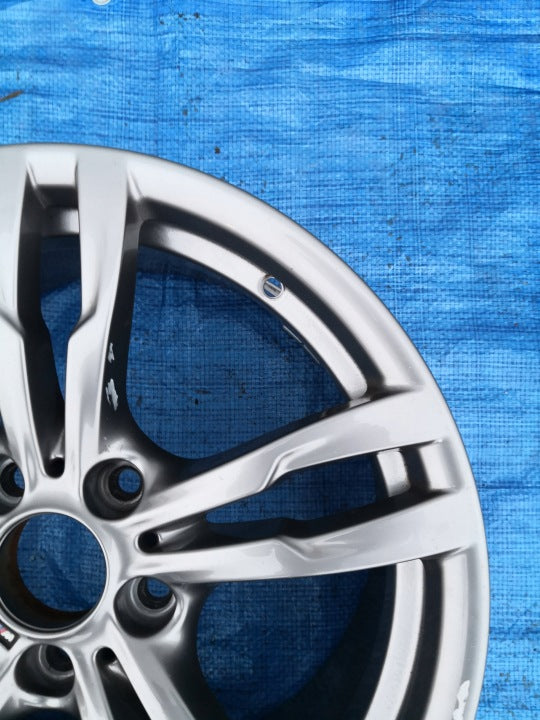 1x Alufelge 18 Zoll 8.5" 5x120 47ET Glanz Grau 7852492 BMW 3 F30 F32 Rim Wheel FEL2613839830mr