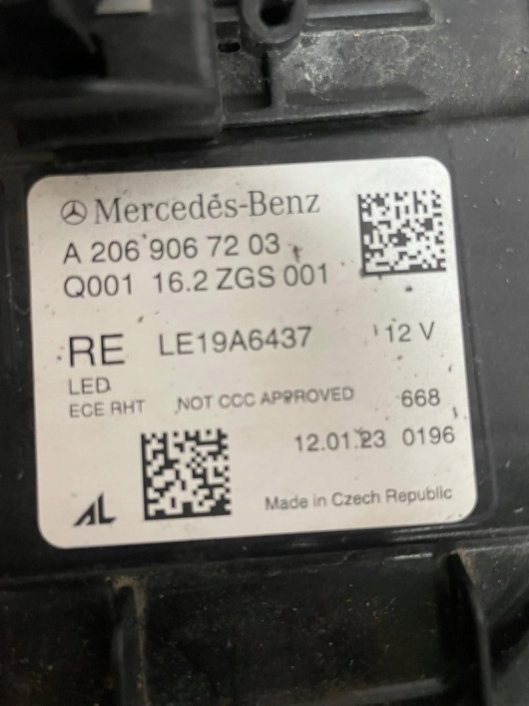 Frontscheinwerfer Mercedes-Benz W206 A2069067203 LED Rechts Headlight SCH9483116139nv