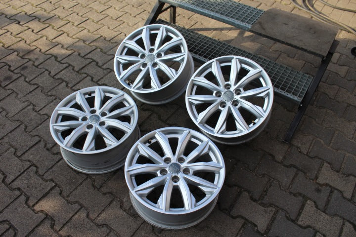 4x Alufelge 17 Zoll 7.0" 5x112 34ET Glanz Silber 80A601025J Audi Q5 Rim Wheel FEL7174182097ey