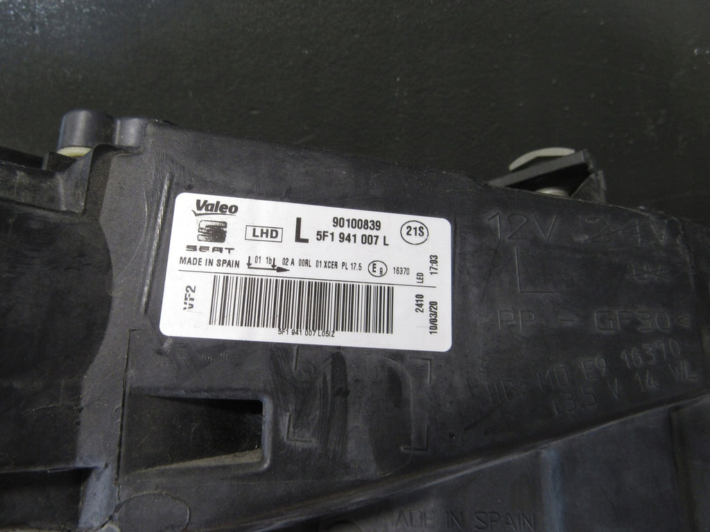 Frontscheinwerfer Seat Leon 5F11941007L Links Scheinwerfer Headlight