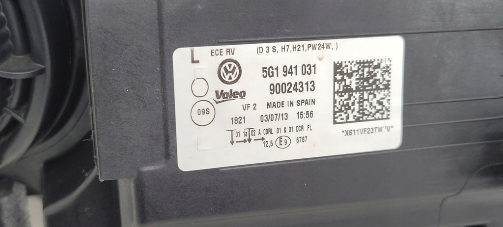 Frontscheinwerfer VW Golf VII 5g1 5G1941131 90024313 Xenon Links Headlight SCH7775408726zu