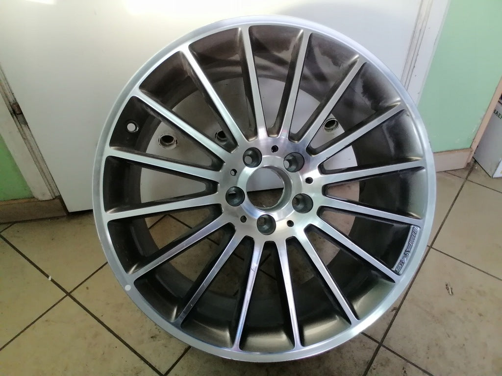 1x Alufelge 19 Zoll 9.5" 5x112 43ET Graphit A2214012302 Mercedes-Benz Rim Wheel FEL6025587043fo
