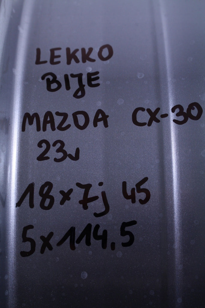 1x Alufelge 18 Zoll 7.0" 5x114.3 45ET Glanz 9965787080 Mazda Cx30 Cx-30 FEL3036595227sd