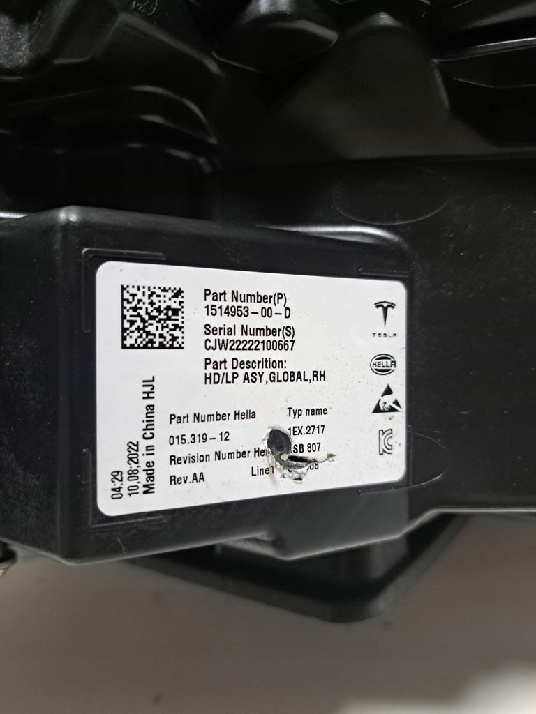 Frontscheinwerfer Tesla Model 3 1514952-00-D LED Links Scheinwerfer Headlight