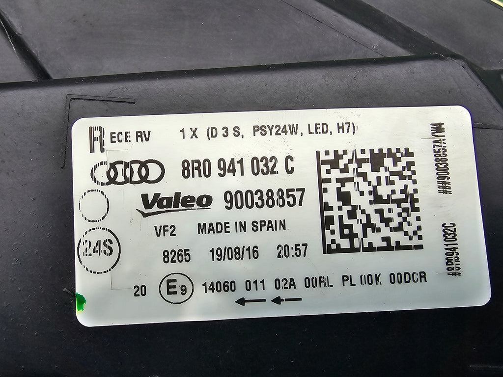 Frontscheinwerfer Audi Q5 8R0941032C Bi-Xenon Rechts Scheinwerfer Headlight SCH3767170160lk