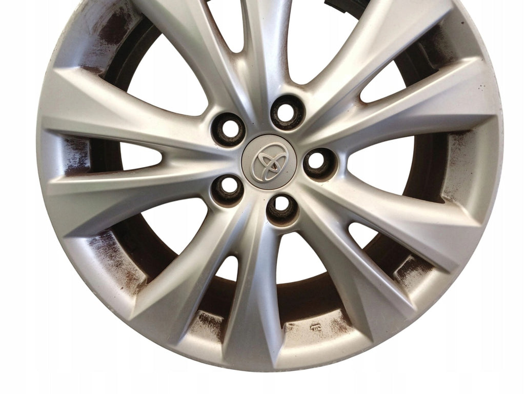 1x Alufelge 18 Zoll 7.5" 5x114.3 45ET Matt Silber Toyota Rim Wheel FEL6310826801su