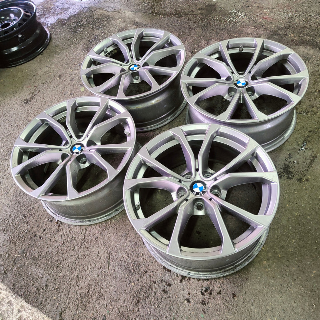 4x Alufelge 17 Zoll 7.5" 5x112 30ET Glanz Grau 6883518 BMW Rim Wheel FEL7470211147xp