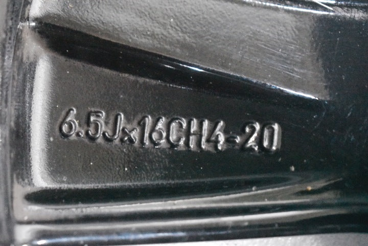 1x Alufelge 16 Zoll 6.5" 4x108 20ET Glanz Schwarz 9813075077 Citroën Cactus FEL8586402106uc