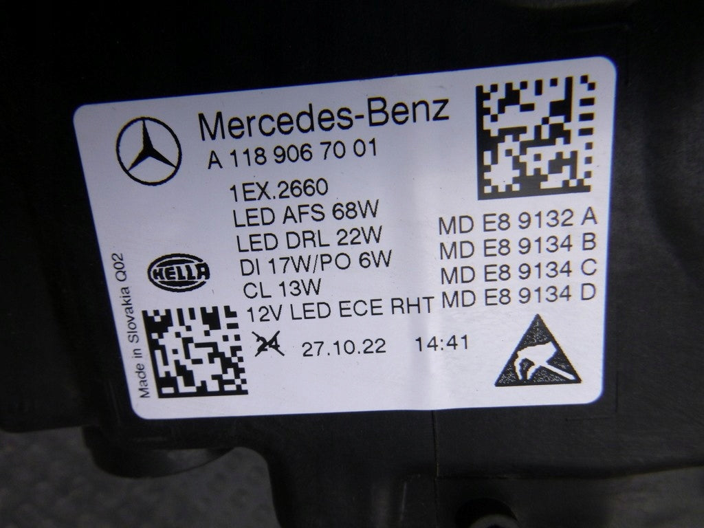 Frontscheinwerfer Mercedes-Benz W247 A1189067001 Rechts Scheinwerfer Headlight SCH2821918768ew