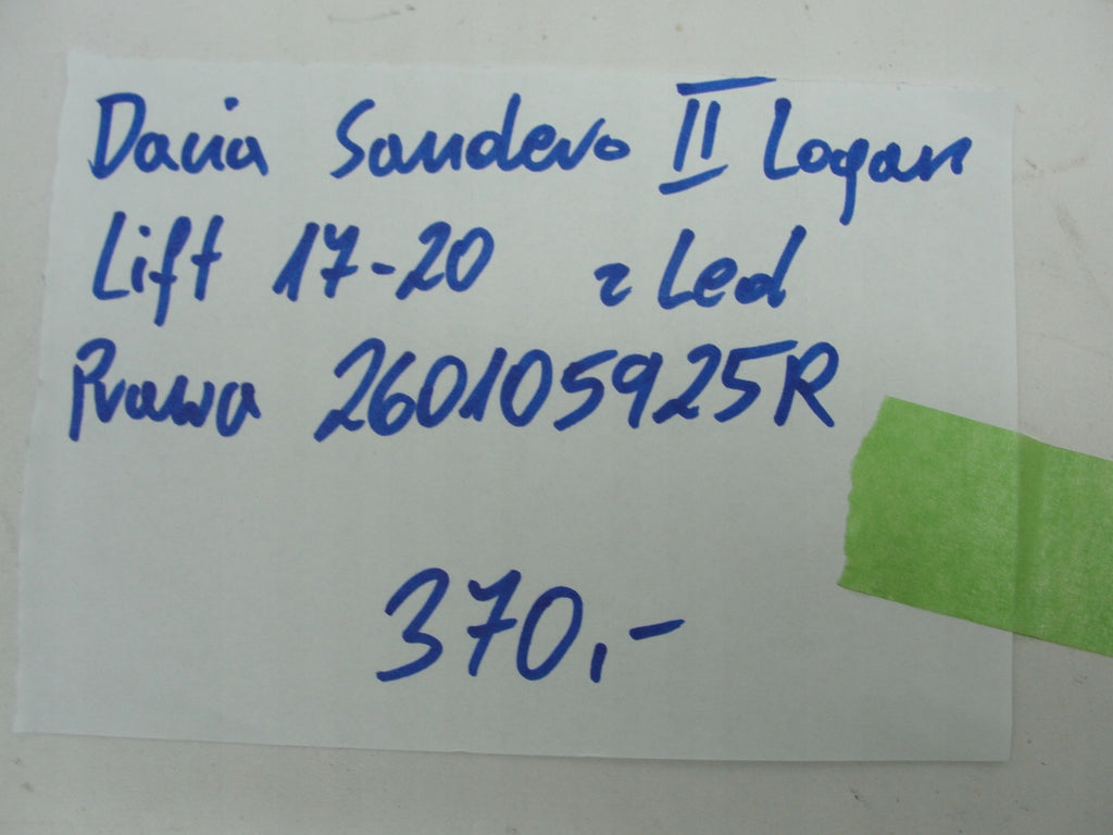 Frontscheinwerfer Dacia Logan Sandero II 260105925R LED Rechts Headlight