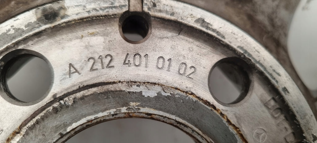 1x Alufelge 16 Zoll 7.5" 5x112 45 5ET Glanz A2124010102 Mercedes-Benz Rim Wheel