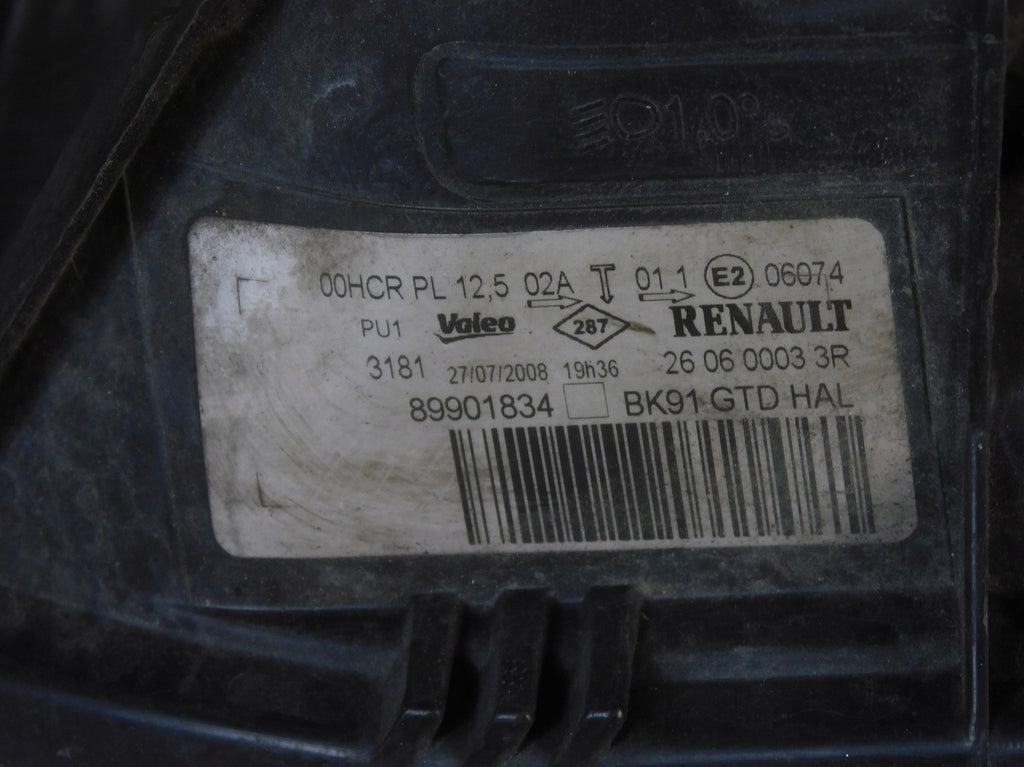 Frontscheinwerfer Renault Laguna III 260600033R 89901834 Ein Satz Headlight SCH6513677884cy