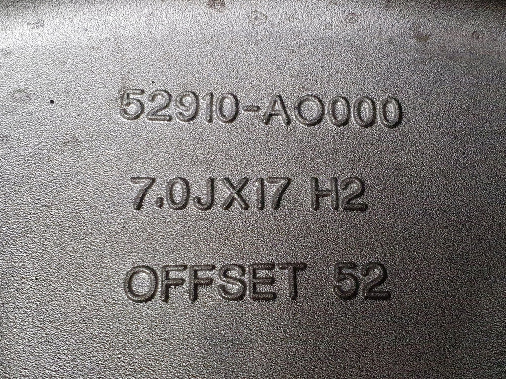 1x Alufelge 17 Zoll 7.0" 5x114.3 52ET 52910AO000 Kia Carens Rim Wheel FEL3383718996sk