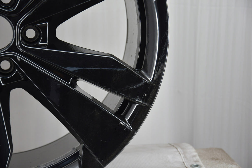 1x Alufelge 20 Zoll 10.0" 5x112 58ET Glanz Schwarz 1T3071490A VW Rim Wheel FEL2260099430hi