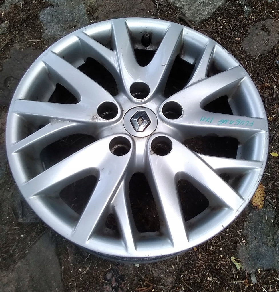 1x Alufelge 16 Zoll 6.5" 5x114.3 47ET Silber 403000606R Renault Fluence FEL3897430467fv