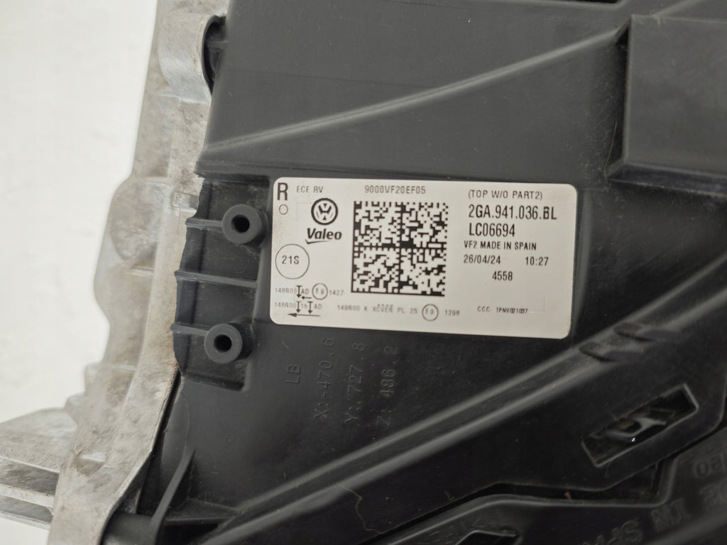 Frontscheinwerfer VW T-Roc 2GA941036BL Rechts Scheinwerfer Headlight SCH6206071505ou