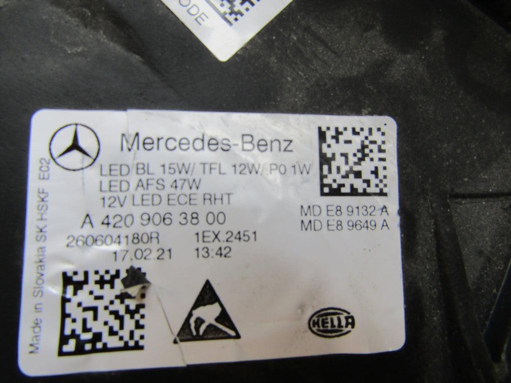 Frontscheinwerfer Mercedes-Benz Citan W420 A4209063800 LED Links Headlight SCH7619573130mn