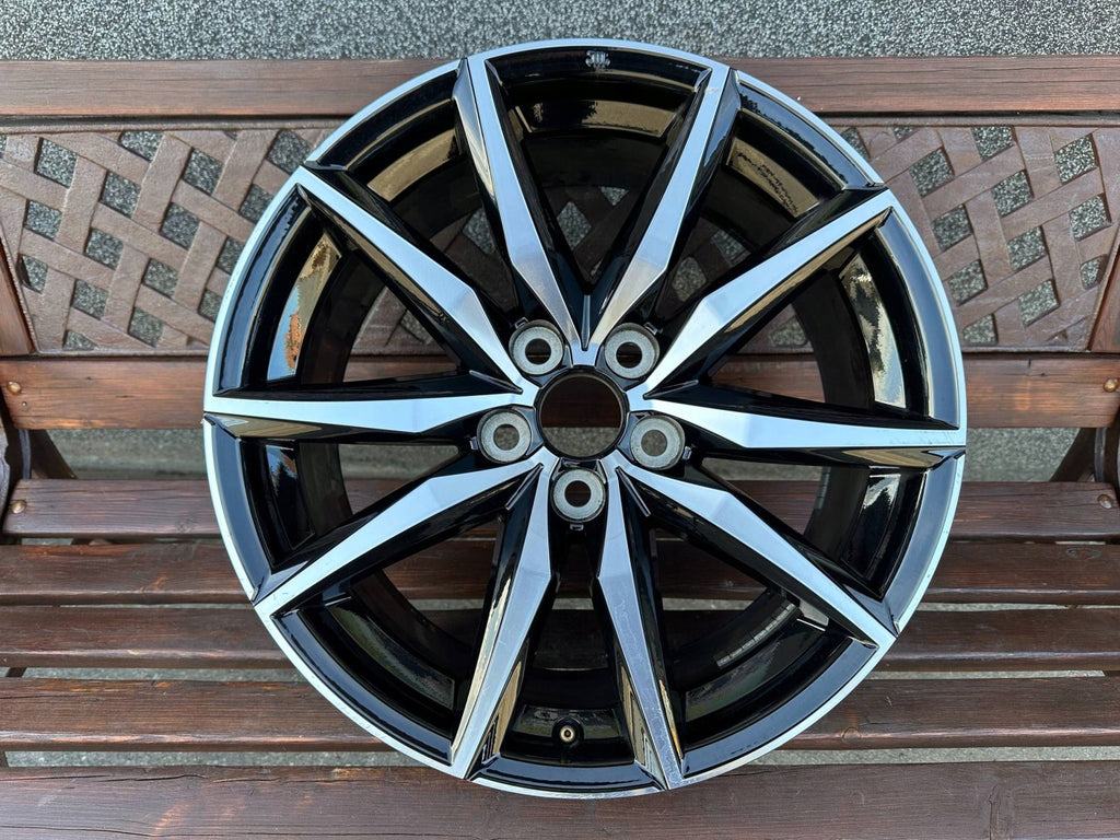 1x Alufelge 18 Zoll 8.0" 5x114.3 40ET Glanz Schwarz Toyota Yaris Rim Wheel FEL3728044196yd