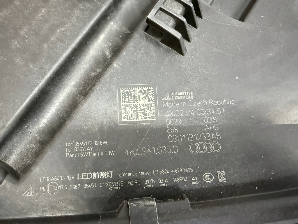 Frontscheinwerfer Audi E-Tron 4KE941035D LED Links Scheinwerfer Headlight