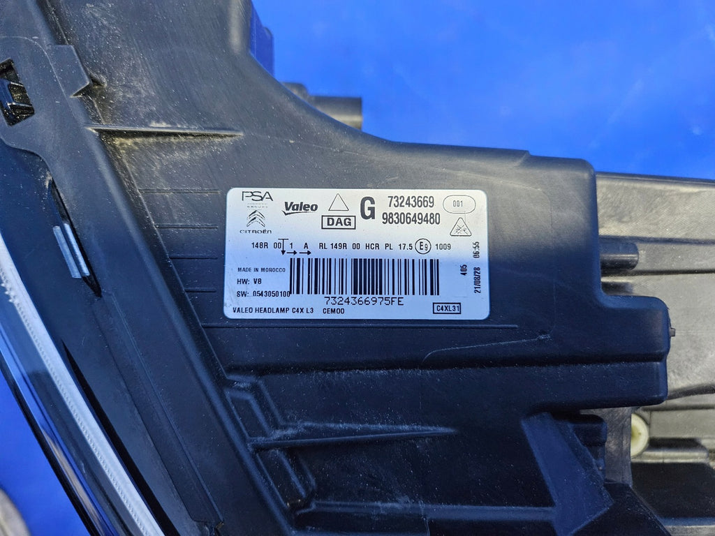 Frontscheinwerfer Citroën C4 III 73243672 Full LED Ein Stück (Rechts oder Links)