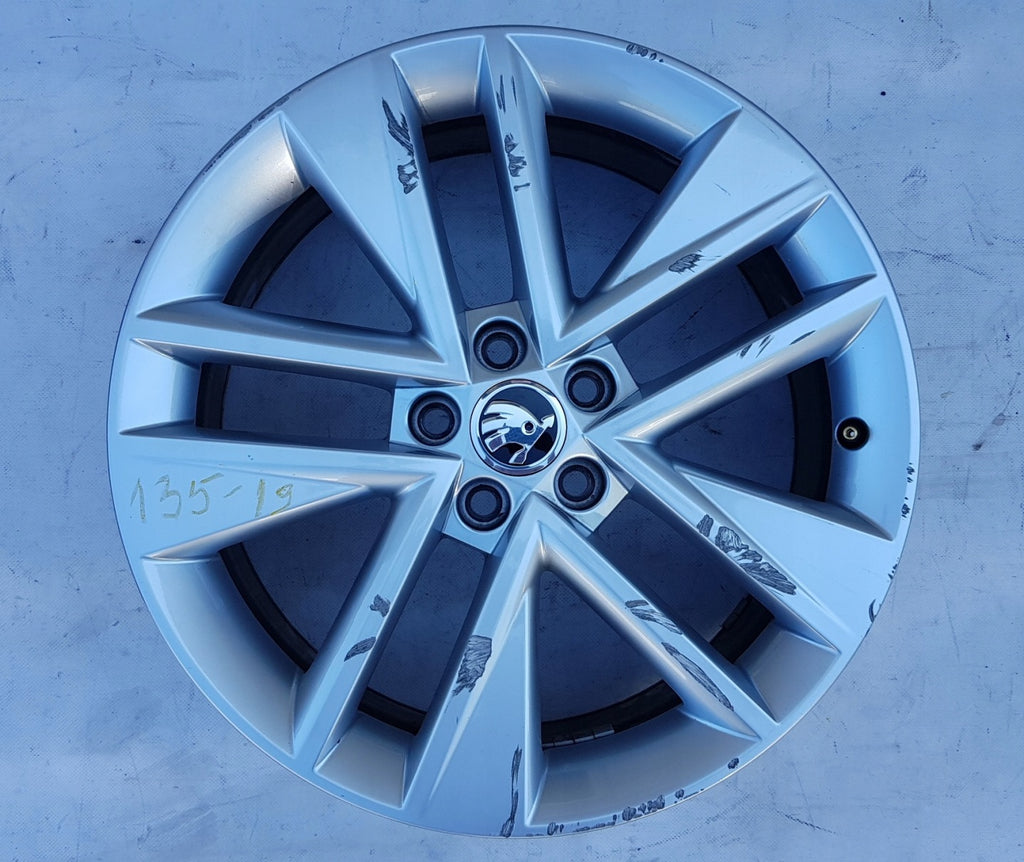 1x Alufelge 17 Zoll 7.0" 5x100 46ET Glanz Silber 6V0601025C Skoda Fabia Iii FEL3366274738vb
