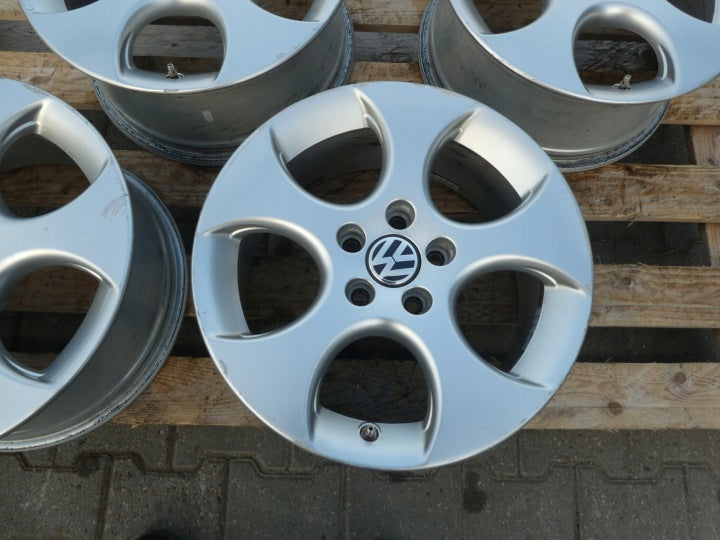 4x Alufelge 17 Zoll 7.5" 5x112 51ET Glanz Silber 1K0601025AC VW Rim Wheel FEL7301231187hn
