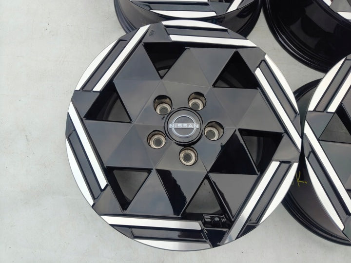 4x Alufelge 16 Zoll 6.5" 5x114.3 40ET Glanz Schwarz R32665 Nissan Qashqai I FEL8191662562bj