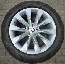 Load image into Gallery viewer, 4x Alufelge 19 Zoll 8.0" 5x112 45ET Glanz Silber 5LA601025 Skoda Superb I Kodiaq FEL7518121923ob