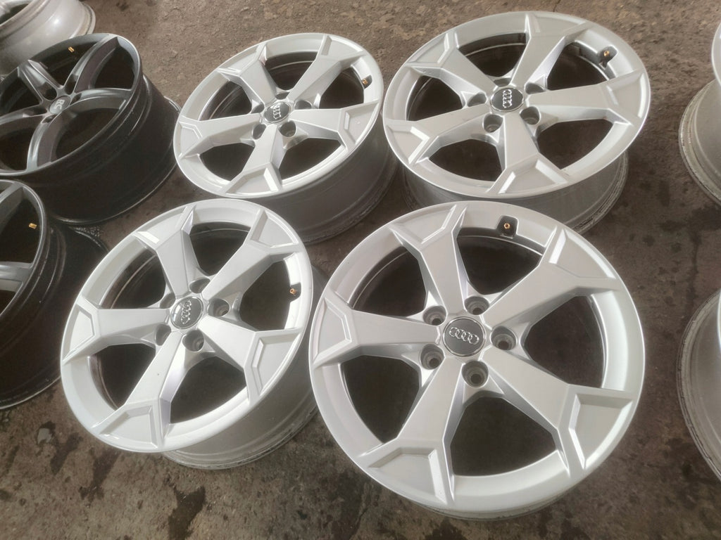 4x Alufelge 17 Zoll 6.5" 5x112 38ET Glanz Grau 83A601025 Audi Mg Rim Wheel FEL8026367098fq