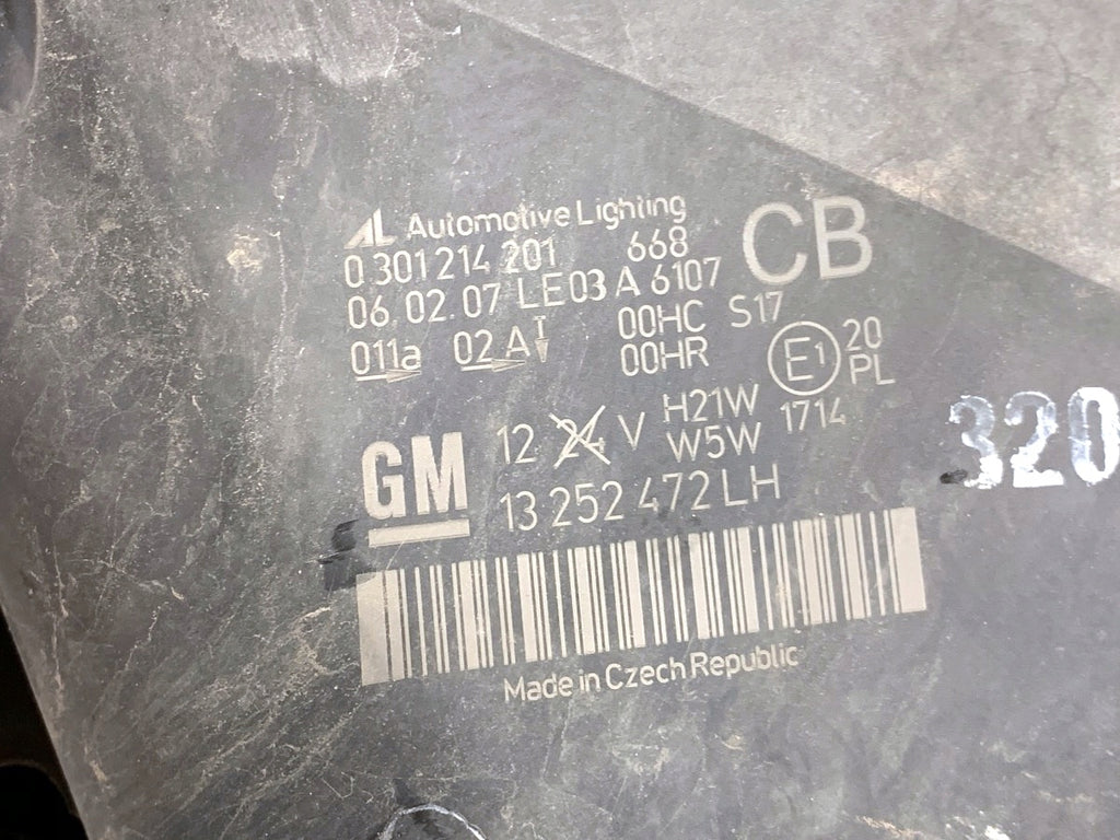 Frontscheinwerfer Opel Zafira B 13252472 Links Scheinwerfer Headlight SCH3764545355ir