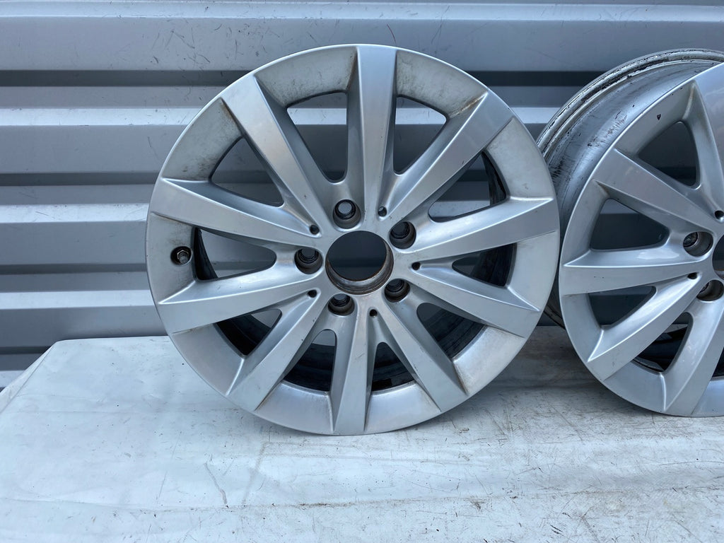 4x Alufelge 16 Zoll 6.5" 5x112 49ET Glanz Silber A2464010500 Audi Rim Wheel