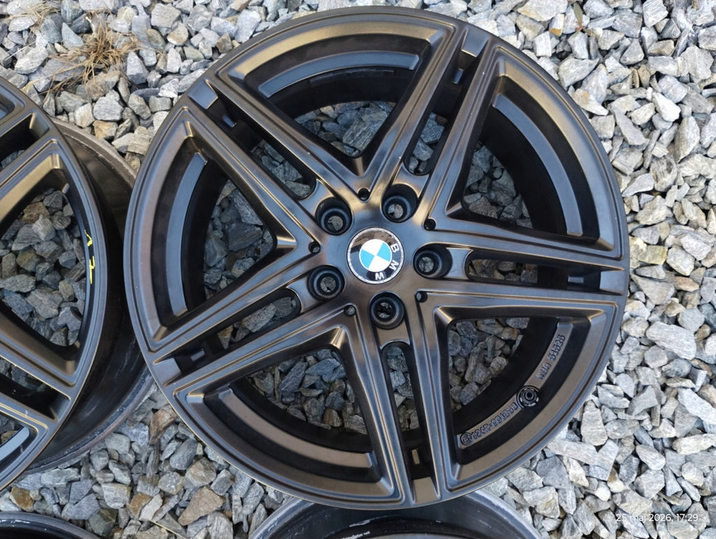 4x Alufelge 17 Zoll 7.5" 5x112 27ET Glanz Schwarz KBA51525 Rim Wheel FEL6776039508cv